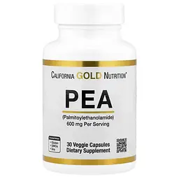 Для суглобів та зв'язок PEA 600 mg 30 рослинних капсул California Gold Nutrition vit0006046