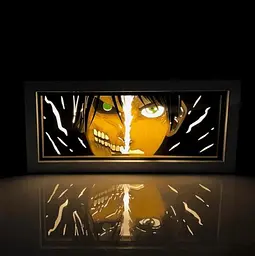 Світильник нічник 3D Атака титанів Ерен Егер Attack on Titan Eren Yeager 20 см NL3D AT EY - мініатюра 2