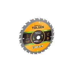 Диск пильний Tolsen з ТВС напайками по дереву 190х24Т*20мм Ultra тонкий (76434)