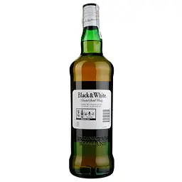 Віскі Black & White Blended Scotch Whisky 40% 1 л - мініатюра 2