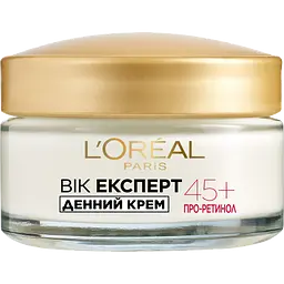 Набір: нічний крем для обличчя L'Oreal Paris Вік експерт 45+ Ліфтинг-догляд проти зморщок 50 мл  + денний крем для обличчя L'Oreal Paris Вік експерт 45+ Ліфтинг-догляд проти зморщок 50 мл - мініатюра 3