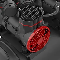 Безмасляний чотирипоршневий компресор 50 л 220V з сепаратором AUARITA 2-1450X2F50-220 - мініатюра 4