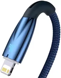 Кабель Baseus Glimmer Series Fast Charging Cable Type-C to Lightning 20W 1m CADH000003 Blue - мініатюра 3