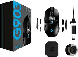 Миша комп'ютерна Logitech G903 Lightspeed Wireless Hero (910-005672, 910-005673) - мініатюра 3