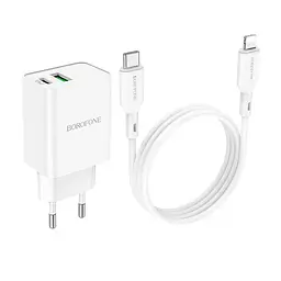 Адаптер BOROFONE Type-C to Lightning Resource BA69A 20w - мініатюра 9
