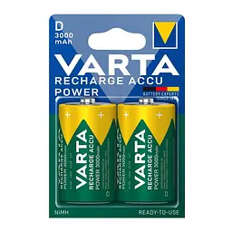 Акумулятор D (LR20) Power NI-MH 3000mAh * 2 Varta (56720101412)