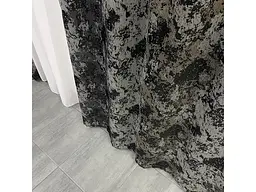 Жакардові мармурові штори сіро-кавового кольору 2шт. 150х270 з білим шифоновим тюлем 400х270, на та ALBO pbe0052756 - мініатюра 9