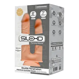 Фалоімітатор подвійний SilexD Double Gusto Flesh (Model 1 size 8 & 7 ) SILEXD SO5966 92461 - мініатюра 2