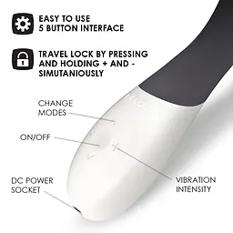 Вібратор Lelo Mona Wave 19.5 см чорний - мініатюра 2