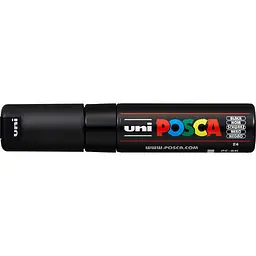 Маркер Uni Posca чорний 8 мм (PC-8K BLACK) - мініатюра 2