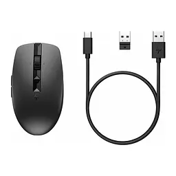 Мишка HP 710 Silent Rechargeable Wireless Black (6E6F2AA) - мініатюра 3