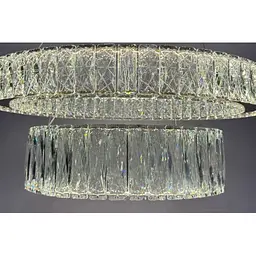 Люстра кільця на тросах Linisoln 575-60*45 метал, кришталь LED 70 Вт 100-50 см 60 см - мініатюра 4
