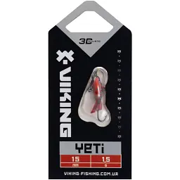Балансир Viking Fishing Yeti Ice Jig 15mm 1.5g #07 Coral Trout - мініатюра 2