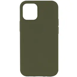 Чохол Epik Silicone Case Full Protective (AA) NO LOGO для Apple iPhone 11 (6.1) Зелений / Dark Olive