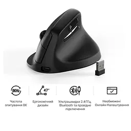 Миша бездротова Keychron M5 WL Black (M5-A23) - мініатюра 5
