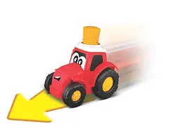 Трактор іграшковий Bb Junior Press & Go червоний (16-89026RD) - мініатюра 3