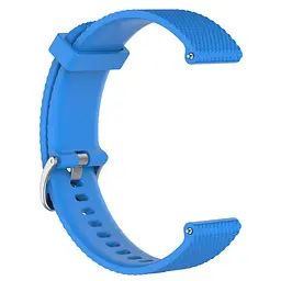 Ремінець силіконовий 20 мм для Amazfit BIP/Bip Lite/Bip U/Pro/Mini/GTS/GTS 2 (E)/GTR 42 BeWatch GT Блакитний (1011418) - мініатюра 2