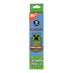 Олівці кольорові Yes 6 кольорів Minecraft Creeper 290724