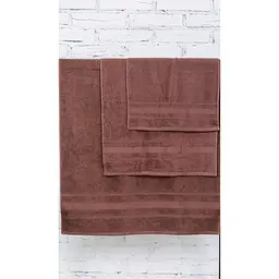 Набір банних рушників №5001 SoftNess Brown, 3 шт. (2200003182613) - мініатюра 2
