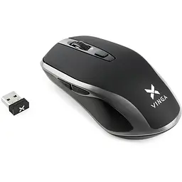 Мишка Vinga MSW-909 Silent black-grey - мініатюра 3