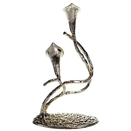 Декоративна фігурка Yiwu Calla Lilies 14х8х25 см металева статуетка колекційна для дому квітка калли декор на камін HP-7-19 - мініатюра 4