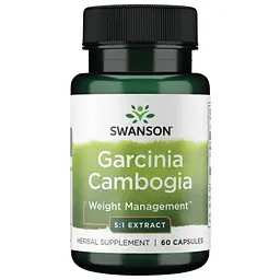 Екстракт камбоджійської гарцинії Swanson Garcinia Cambogia 80 mg, 60 капсул