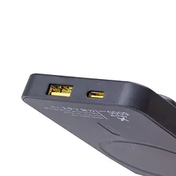 Портативний універсальний павербанк Li-Pol 5000 мАг/mAh із роз'ємами USB-C/USB-A Power bank Smart X портативний зарядний пристрій зі швидкою зарядкою 22.5 W для телефону та інших пристроїв Чорний - мініатюра 7