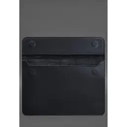 Шкіряний чохол-конверт BlankNote Crazy Horse на магнітах для MacBook 16 дюймів Синій - мініатюра 2