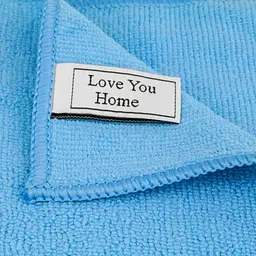 Серветка LoveYouHome універсальна мікрофібра 30 x 30 см блакитна (LYH9010) - мініатюра 3