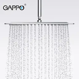 Тропічний душ Gappo G28, 200x200 мм, нержавіюча сталь, хром, Хром - мініатюра 2