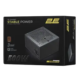 2E Gaming Блок живлення 2E GAMING Stable Power ATX3.1 (500W), >85%, 80+ Bronze, 120мм, 1xMB 24pin(20+4), 2xCPU 8pin(4+4), 3xMolex, 6xSATA, 2xPCIe 8 - мініатюра 9