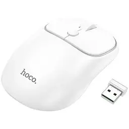 Миша Hoco GM25 Royal dual-mode бездротова 2 режими біла