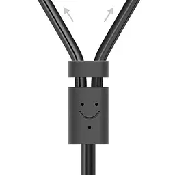 Кабель AUX Audio TRS - RCAx2 M/M 0.25м UGREEN AV102 Сірий - мініатюра 2