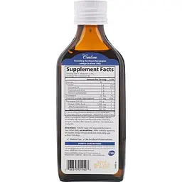 Норвежський риб’ячий жир Carlson The Very Finest Fish Oil Lemon смак лимона 200 мл - мініатюра 2