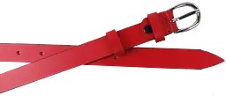 Жіночий шкіряний ремінь Skipper 1627-20 Червоний 2 см - мініатюра 1