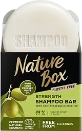 Твердий шампунь Nature Box для зміцнення довгого волосся та протидії ламкості, з оливковою олією холодного віджиму, 85 мл - мініатюра 2