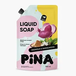 Мило рідке PINA 550мл дой-пак Magnolia and sandalwood