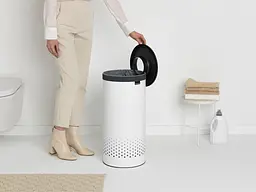 Бак для білизни Brabantia Laundry Bin, 35 л, білий (304866) - мініатюра 4
