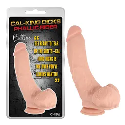 Фалоімітатор Cal-King Dicks Phallic Rider 22.5 см тілесний - мініатюра 2