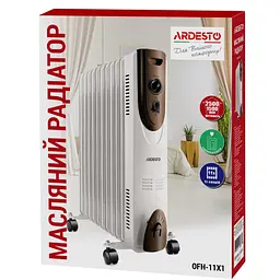 Масляний обігрівач Ardesto OFH-11X1 (2500 Вт) - мініатюра 10