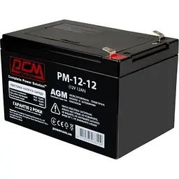 Батарея до ДБЖ Powercom 12В 12Ah (PM-12-12) - мініатюра 2