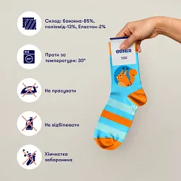 Шкарпетки ORNER x Maliunok "Треба роздуплятись" 36-40 - мініатюра 8