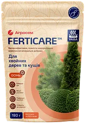 Добриво для хвойних дерев та кущів Осінь Yara Ferticare, 180г
