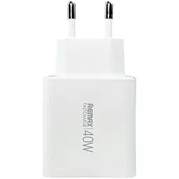 Швидка зарядка для телефону REMAX RP-U123 40Вт PD 1xType-A 2xType-C EC Білий - мініатюра 3