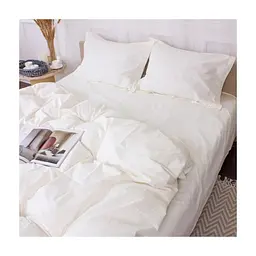 Постільна білизна MirSon Poplin Line 002 Milky White 160 x 220 (2200006277781) - мініатюра 2