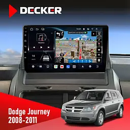 Штатна магнітола Dodge Journey 2008-2011 Decker D9-011 4x64, DSP, 4G, 360 Decker (НФ-00005547)