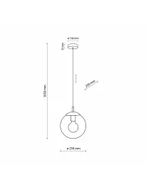 Підвісний світильник, люстра Tk Lighting 5378 Esme E27 1x15W IP20 Чорний - мініатюра 3