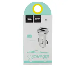 АЗП Hoco Z1 double ported Car Charger 2USB 2.1 A Black - мініатюра 2