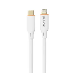 Кабель Proove Jelly Silicone Type-C to Lightning 27W (1m) white