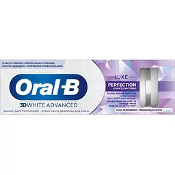 Зубна паста Oral-B 3D White Advanced Luxe Perfection Прохолода перцевої м'яти 75 мл (8700216922784) - мініатюра 3